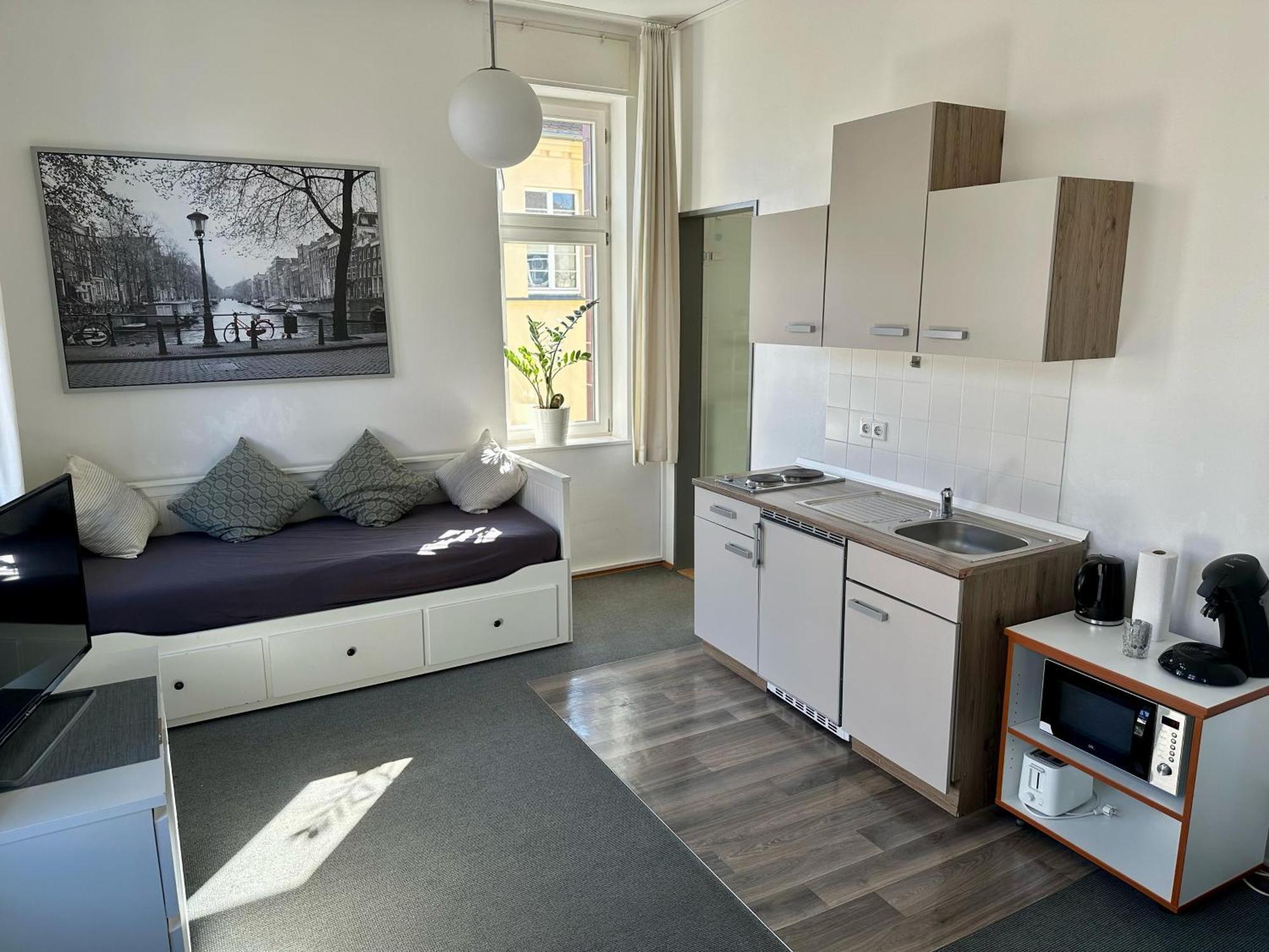 Ferienwohnungen Und Apartmenthaus Halle Saale - Villa Mathilda ภายนอก รูปภาพ